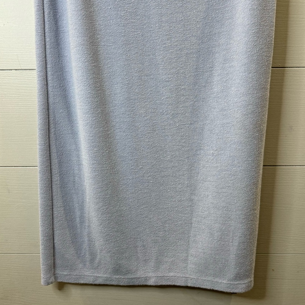 Reformation Women's Terry Cloth Maxi Skirt Light Blue Size Small - Picture 3 of 7